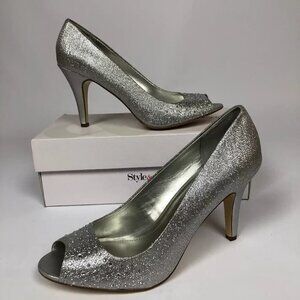 Style Co Monaee Pumps Silver 9.5M